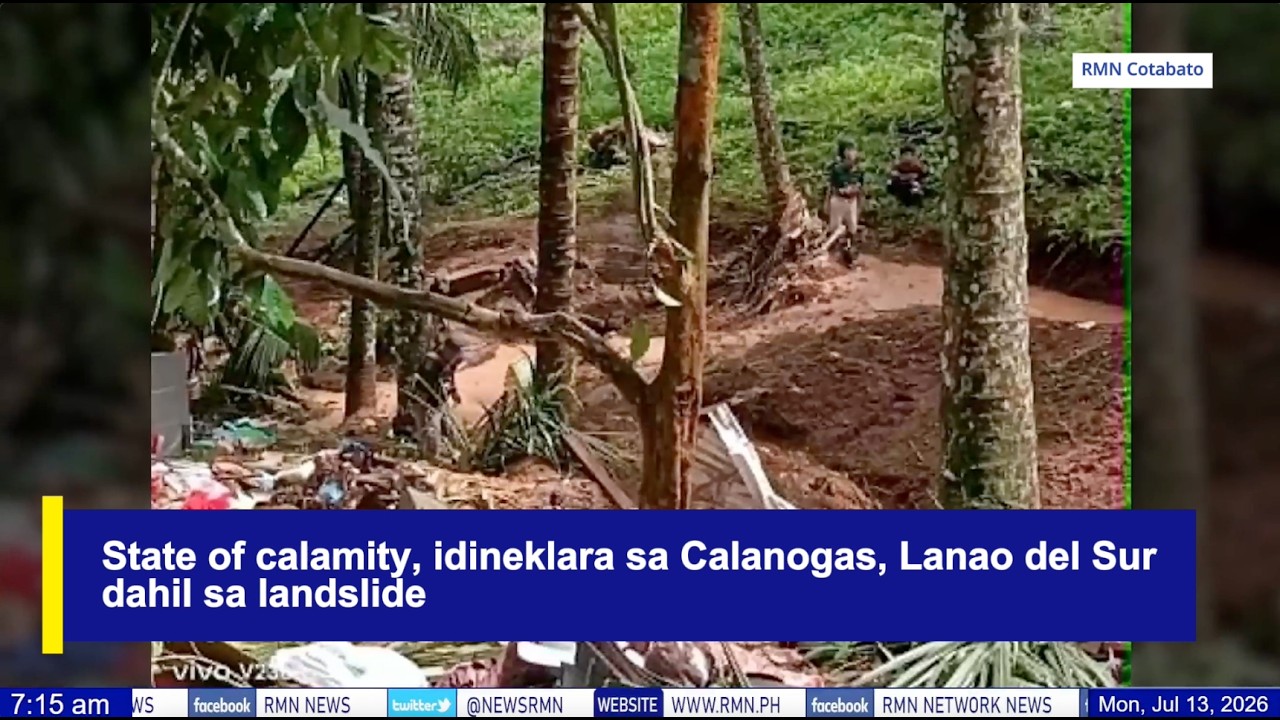 State of calamity, idineklara sa Calanogas, Lanao del Sur dahil sa landslide