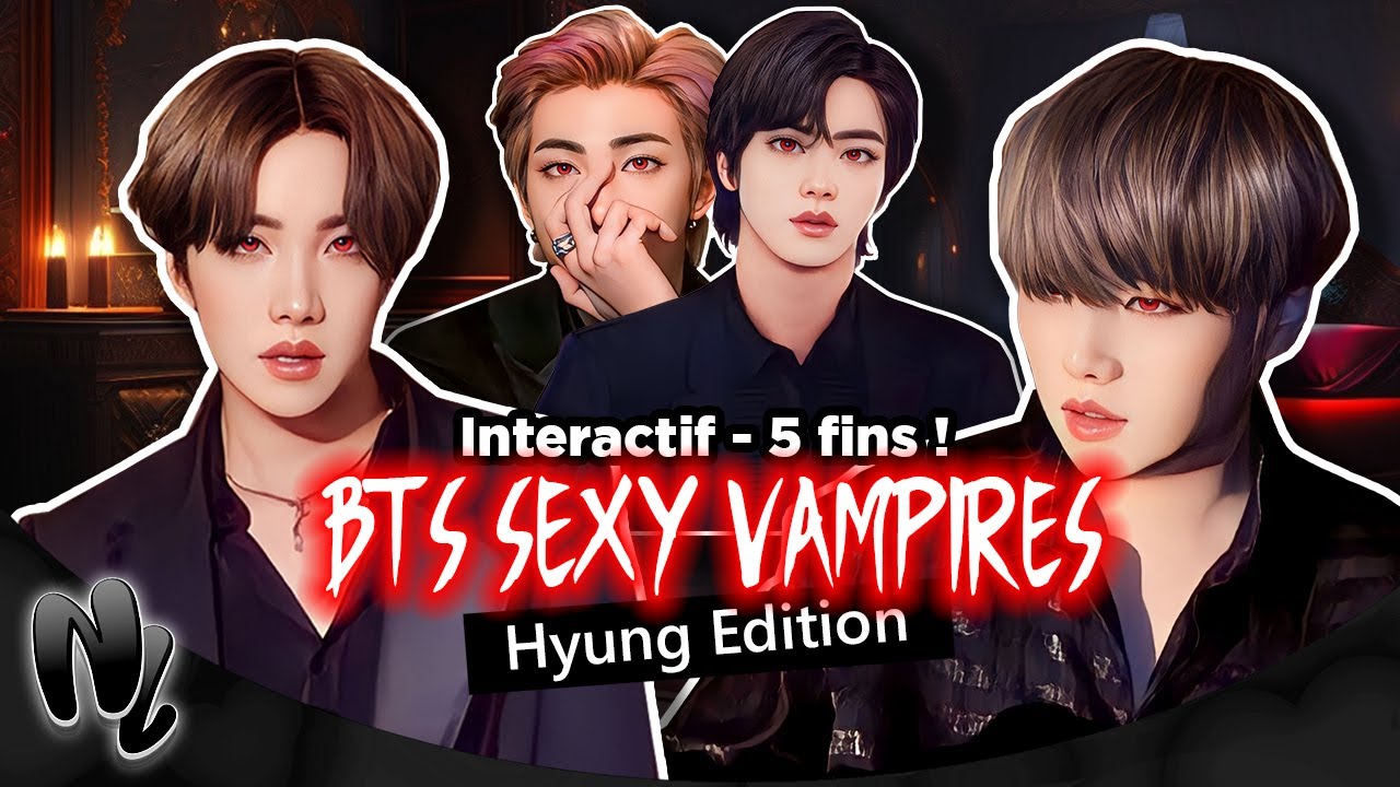 BTS Vampire Sexy FF FR |  One shot Suga, J-Hope, RM, Jin - Jeu d’amour interactif