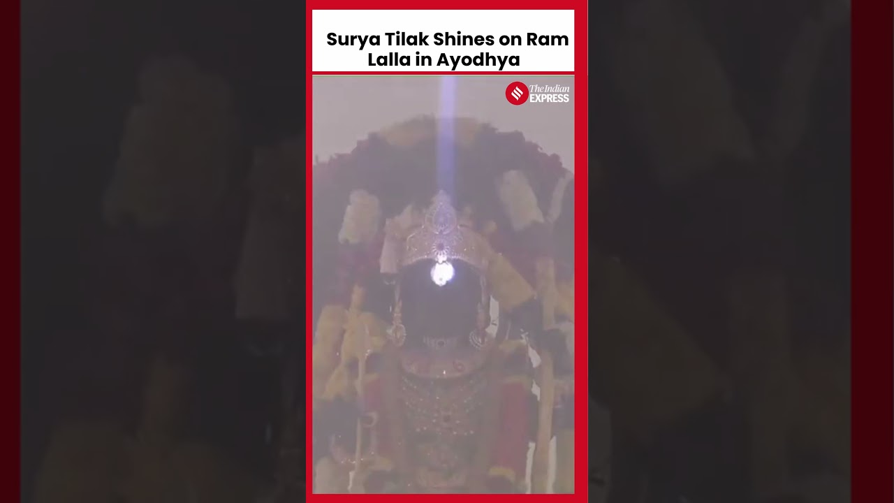 &lsquo;Surya Tilak&rsquo; Graces Ram Lalla&rsquo;s Forehead on Ram Navami at Ayodhya&rsquo;s Ram Janmabhoomi Temple