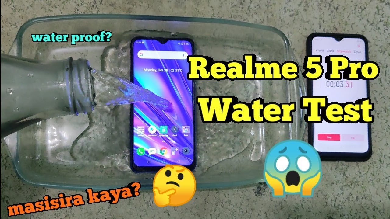 Realme 5 Pro: Water Test