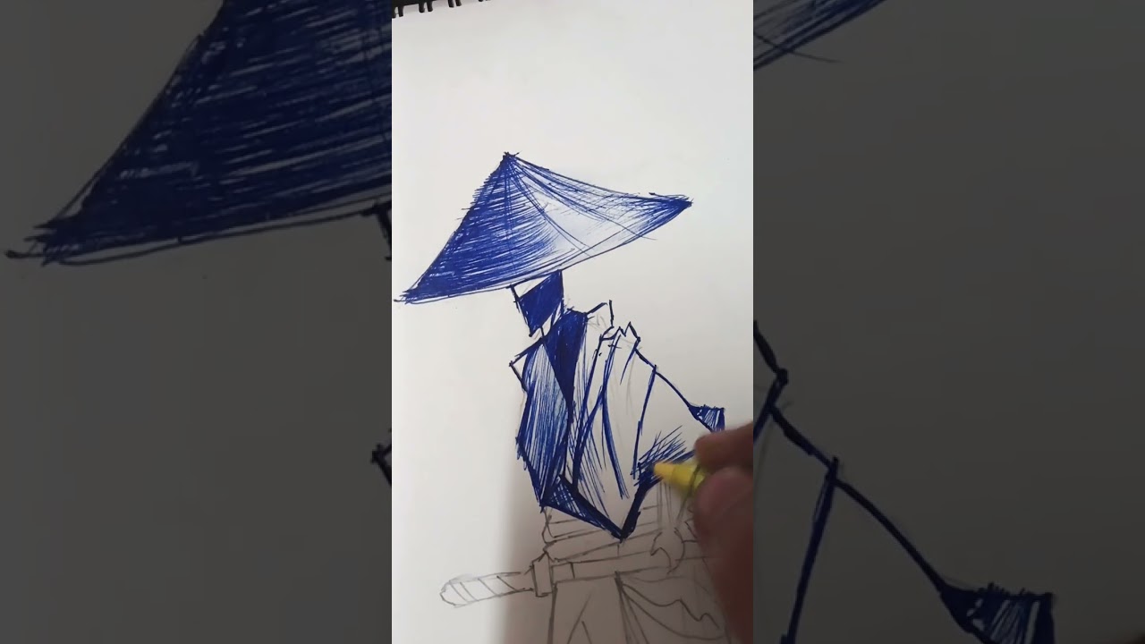 #penny sketch step by step drawing#a drawing with a one pen