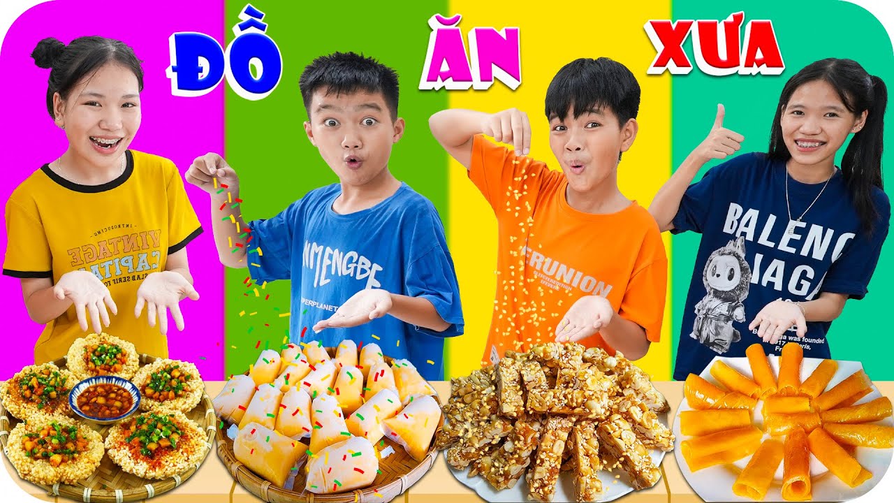 Thử Thách Làm Tất Cả Các Món Ăn Vặt Ngày Xưa | Min Min TV Minh Khoa