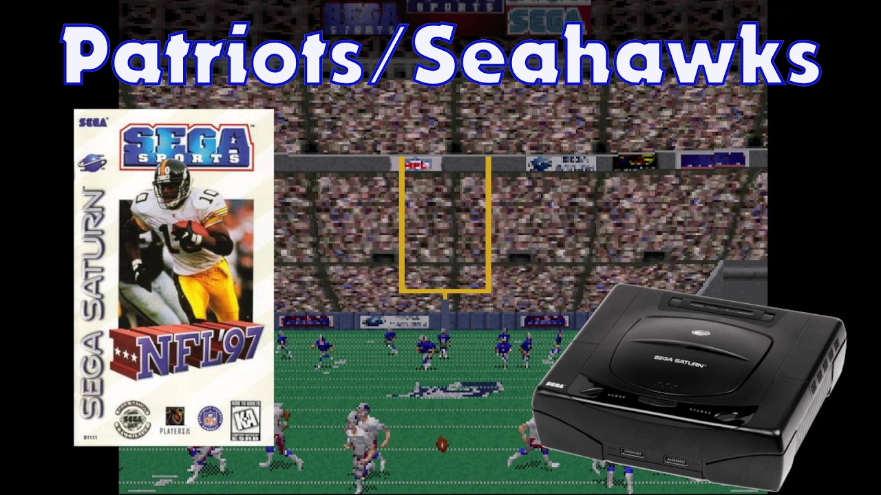 Patriots / Seahawks Sim - NFL 97 - Sega Saturn (1996)
