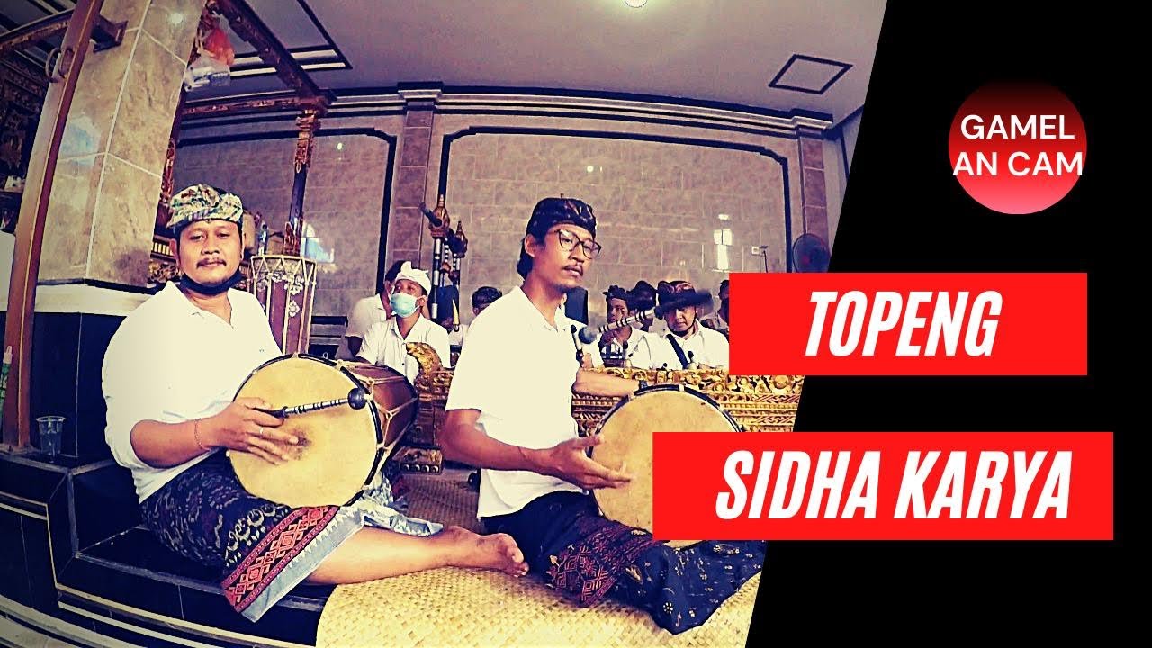 TRADITIONAL MUSIC OF GAMELAN BALI NABUH TOPENG SIDHA KARYA PANGGUL KENDANG TERBANG WOW GAK HERAANNN