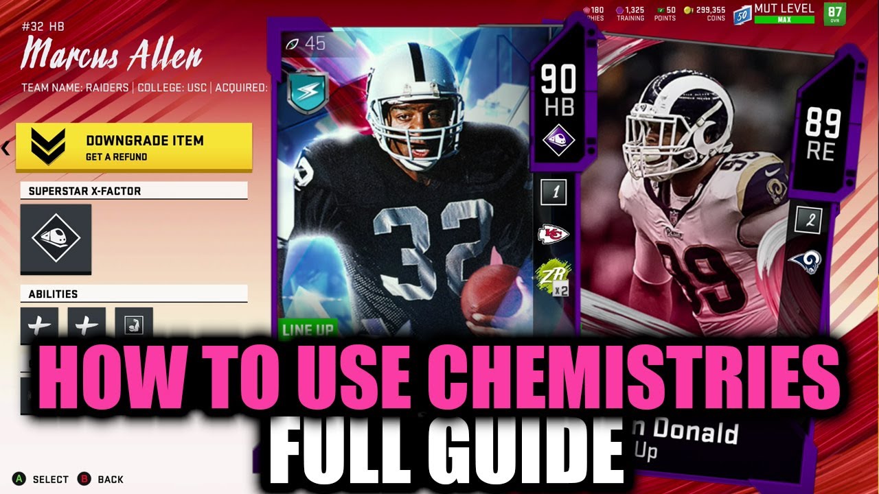 HOW TO USE CHEMISTRY AND ABILITIES IN MADDEN 20! | MADDEN 20 ULTIMATE TEAM