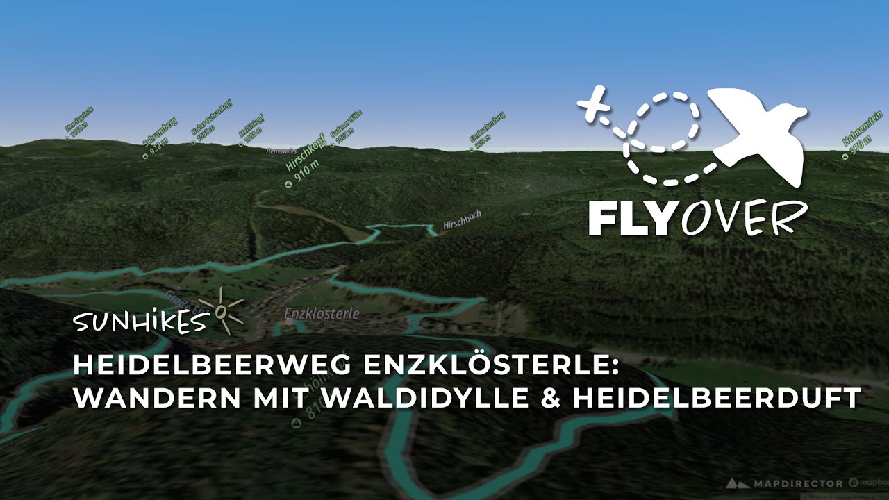 Heidelbeerweg Enzkl&ouml;sterle: Genie&szlig;erpfad im Schwarzwald &ndash; Flyover