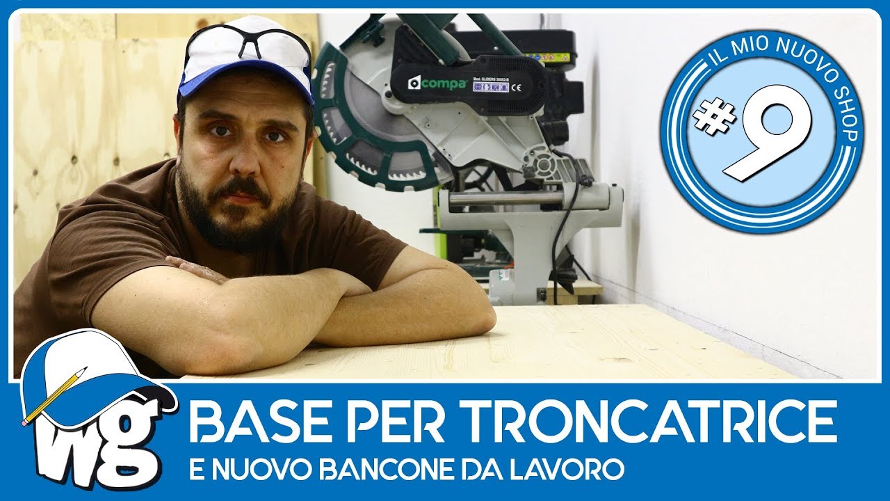 Base per troncatrice e nuovo banco da lavoro