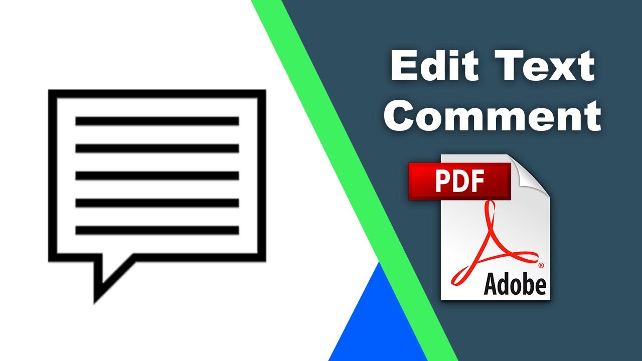 How to edit text comments in a pdf file using Adobe Acrobat Pro DC