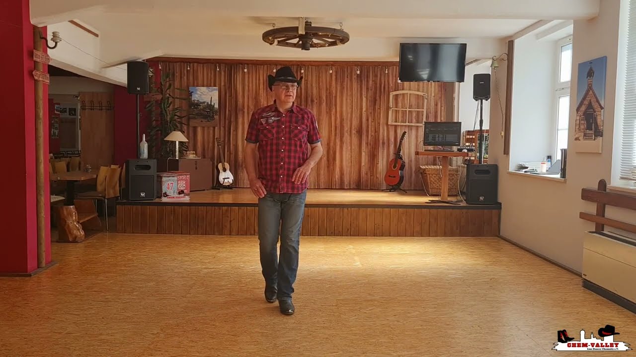 Line Dance DISAPPEARING TAIL LIGHTS (Alison Biggs & Peter Metelnick) Teach / Dance