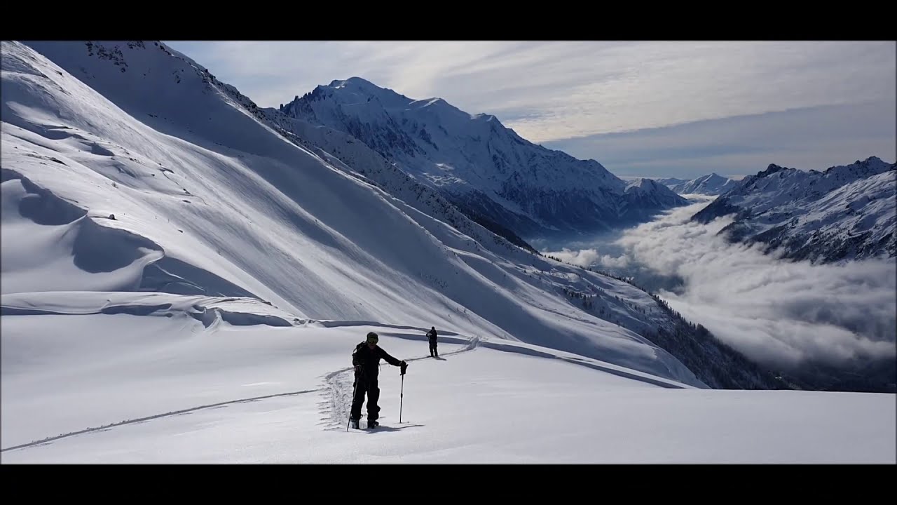 Ski de rando à Balme Chamonix Mont Blanc  www chamonixskiguide com