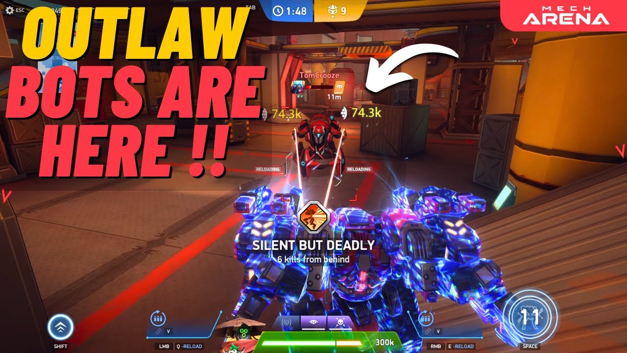 FFA is Now Crowded With OUTLAW BOTS 🥶 | Mech Arena | FFA Gameplay