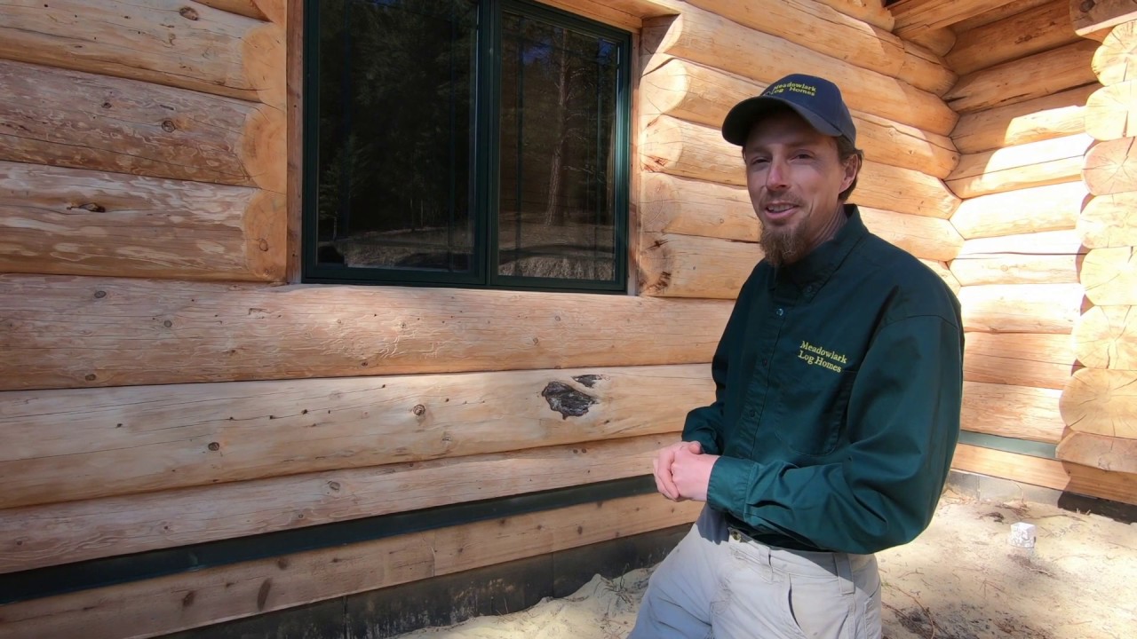 Окрашивание внешней поверхности 16-летнего бревенчатого дома Meadowlark, часть 2