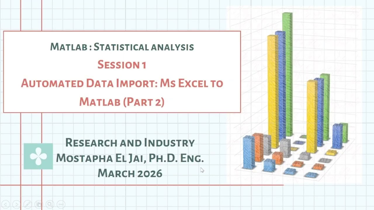 Matlab statistical analysis, Data Import_Ms Excel to Matlab (Part 2)