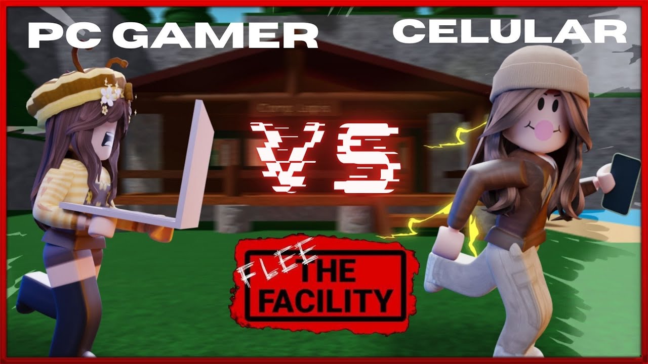 CELULAR vs PC NO MARRETÃO! - Flee the facility