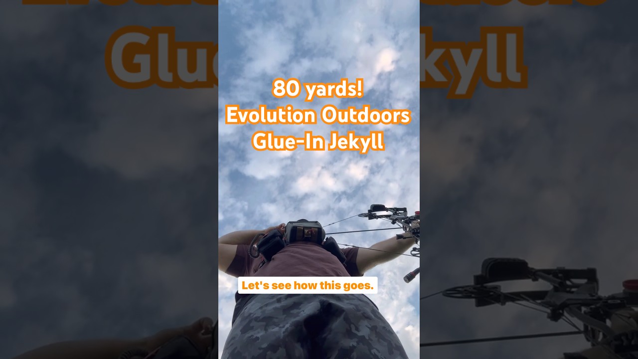 Evolution Outdoors Jekyll Glue In at 80 yards | Shoot to Eat Challenge
