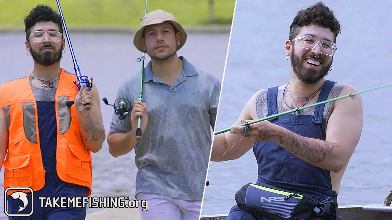 Curly Goes Fishing for the First Time // Presented by BuzzFeed & Take Me Fishing