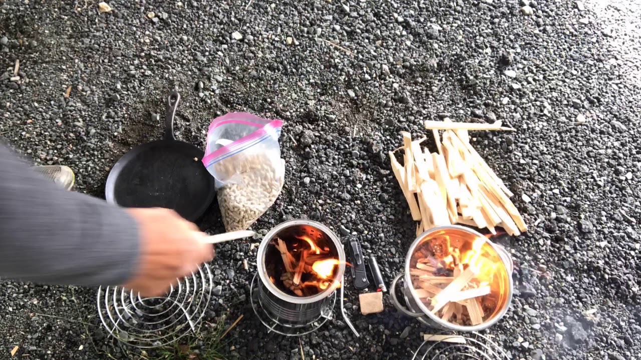 How to Make a Gasifying Wood Can Stove