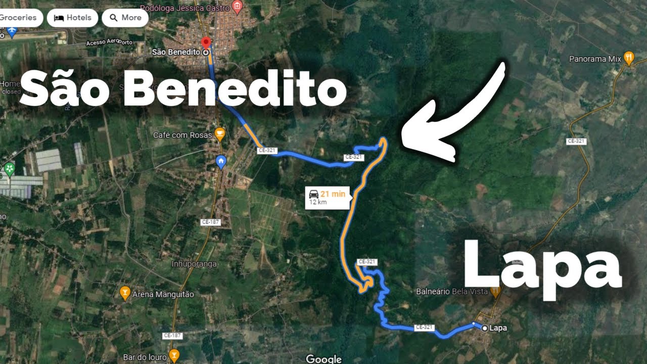 Conheça a Estrada da Ladeira da Lapa a São Benedito