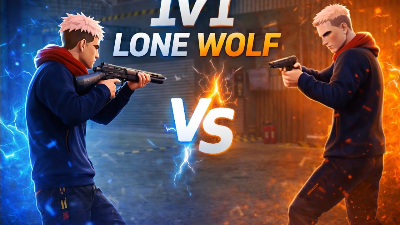 1 vs 1 lone wolf video #trending #freefire 
