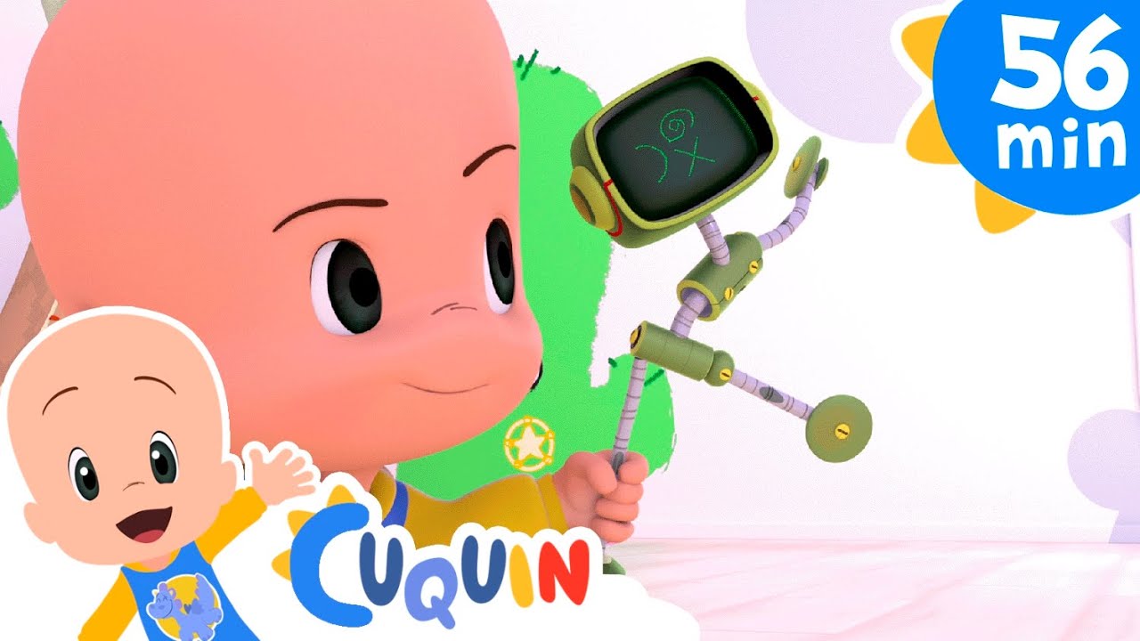 Cabeza, hombros, manos y pies y más canciones infantiles - Cleo y Cuquín español - Familia Telerín