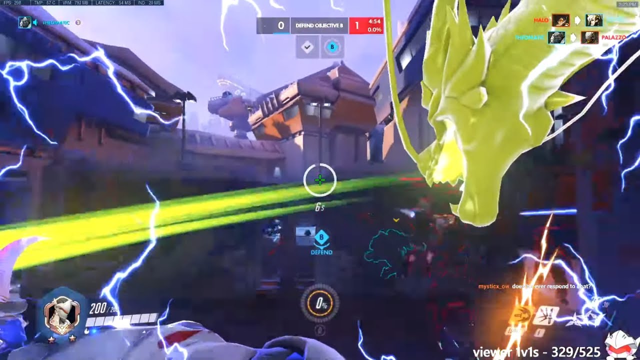 NECROS NANO GENJI MAIN! 42 ELIMS! [ OVERWATCH SEASON 24 TOP 500 ]