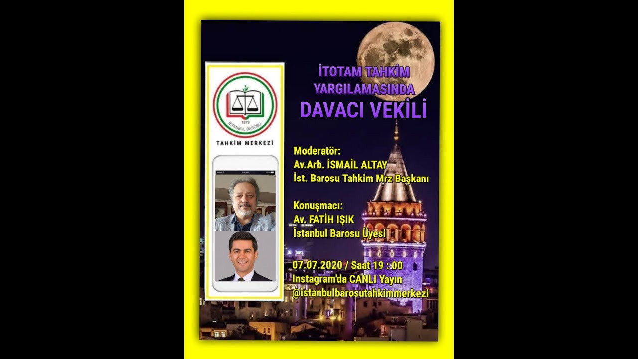 İTOTAM TAHKİM YARGILAMASINDA DAVACI VEKİLİ