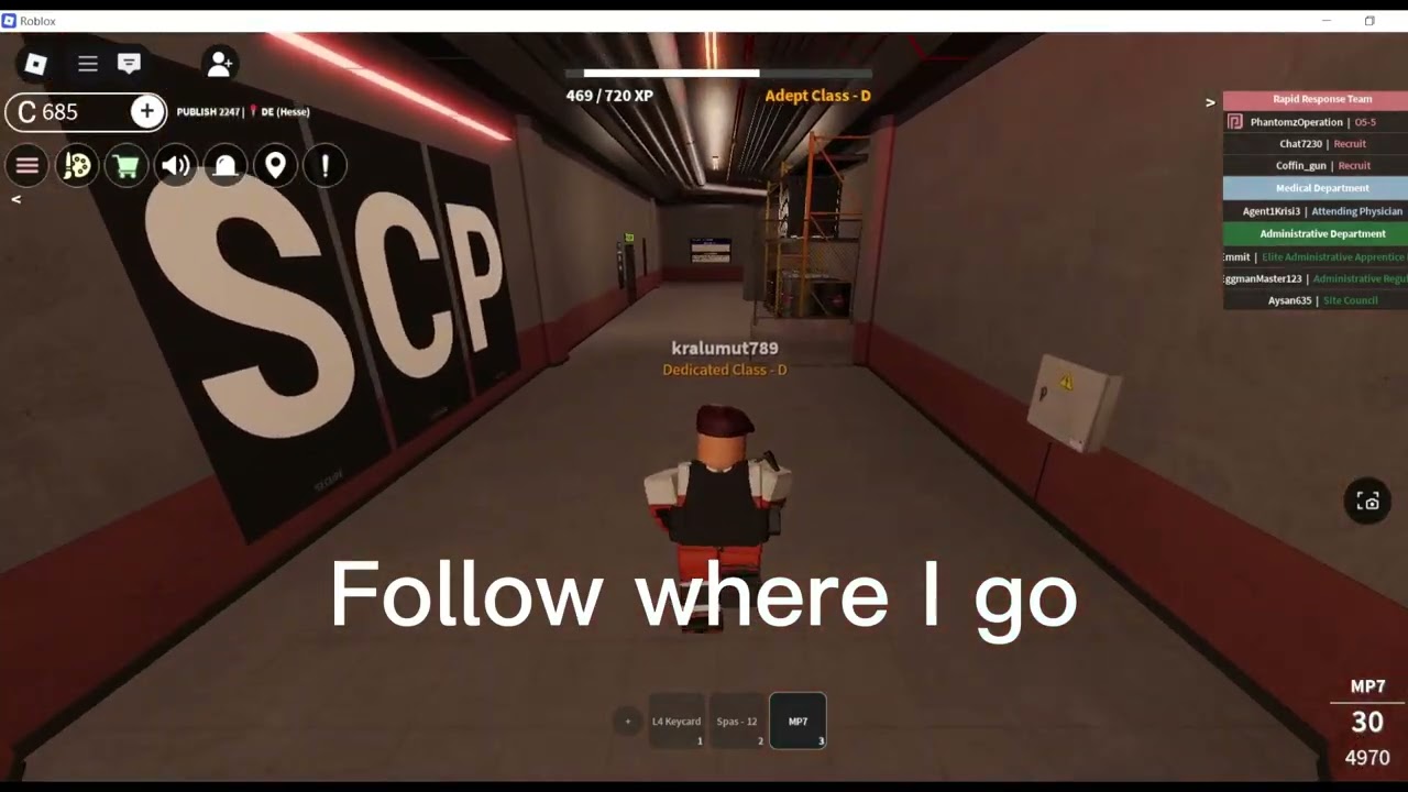 How to escape as Class D in SCP Roleplay #scproleplay #roblox #tutorial