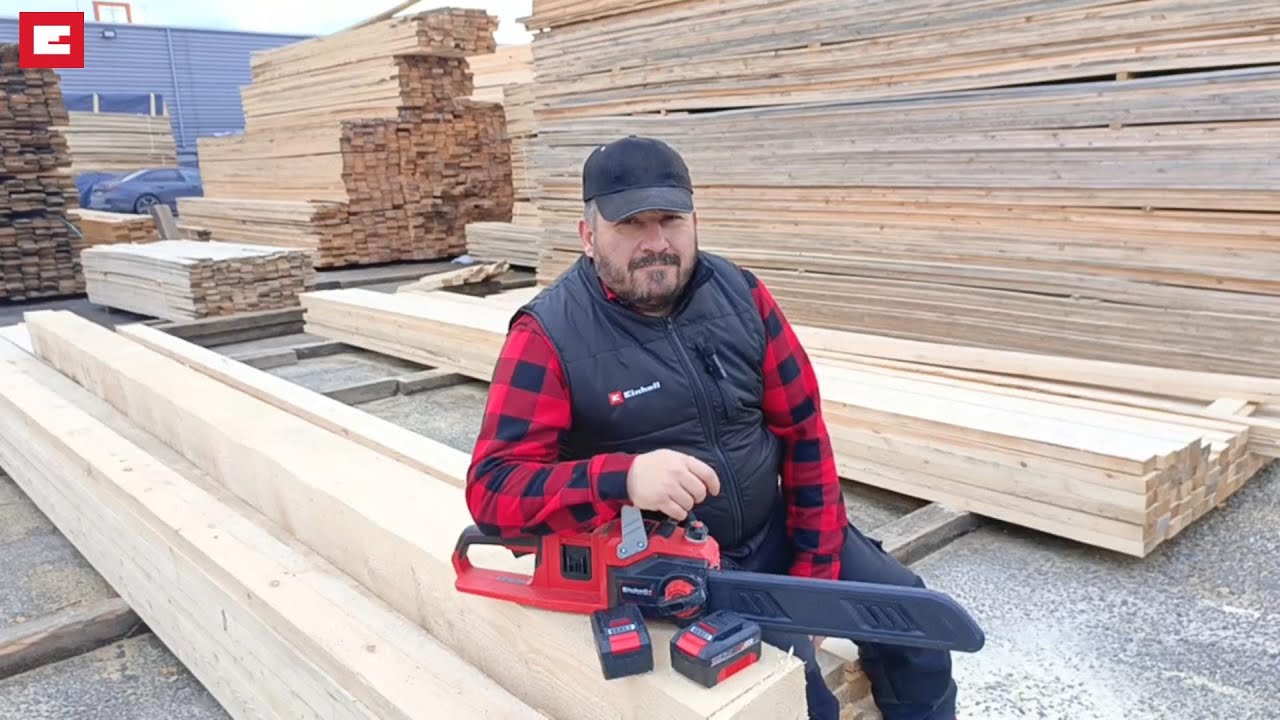 Einhell Аккумуляторная цепная пила GE-LC 36/35. Тест на производительность