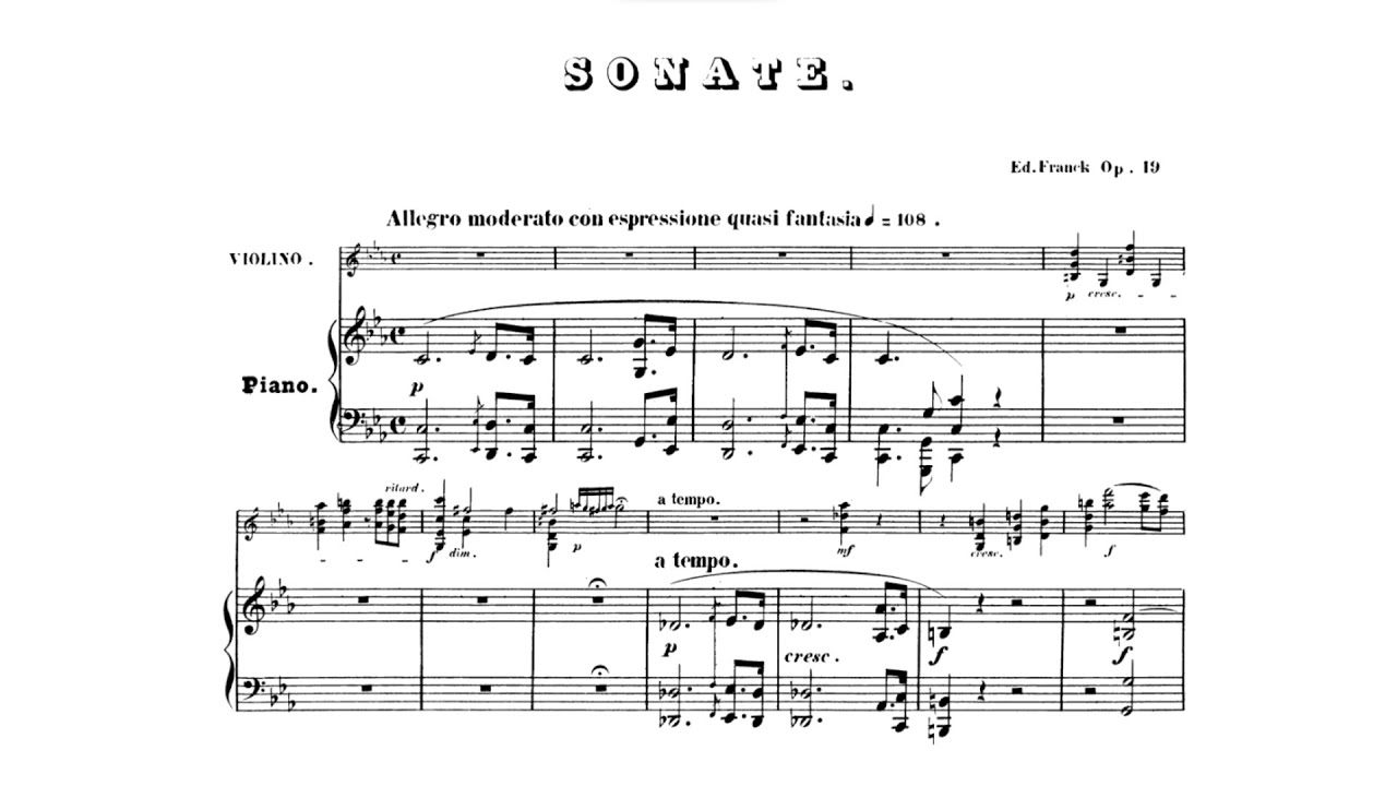 Eduard Franck - Violin Sonata No. 1 in C Minor, Op. 19