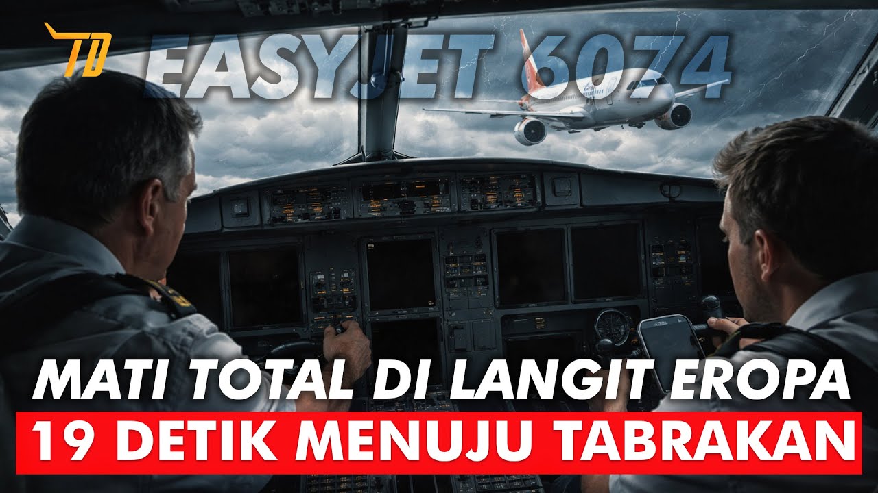 19 Detik Menuju Tabrakan: Saat EasyJet 6074 Mati Total di Langit Eropa