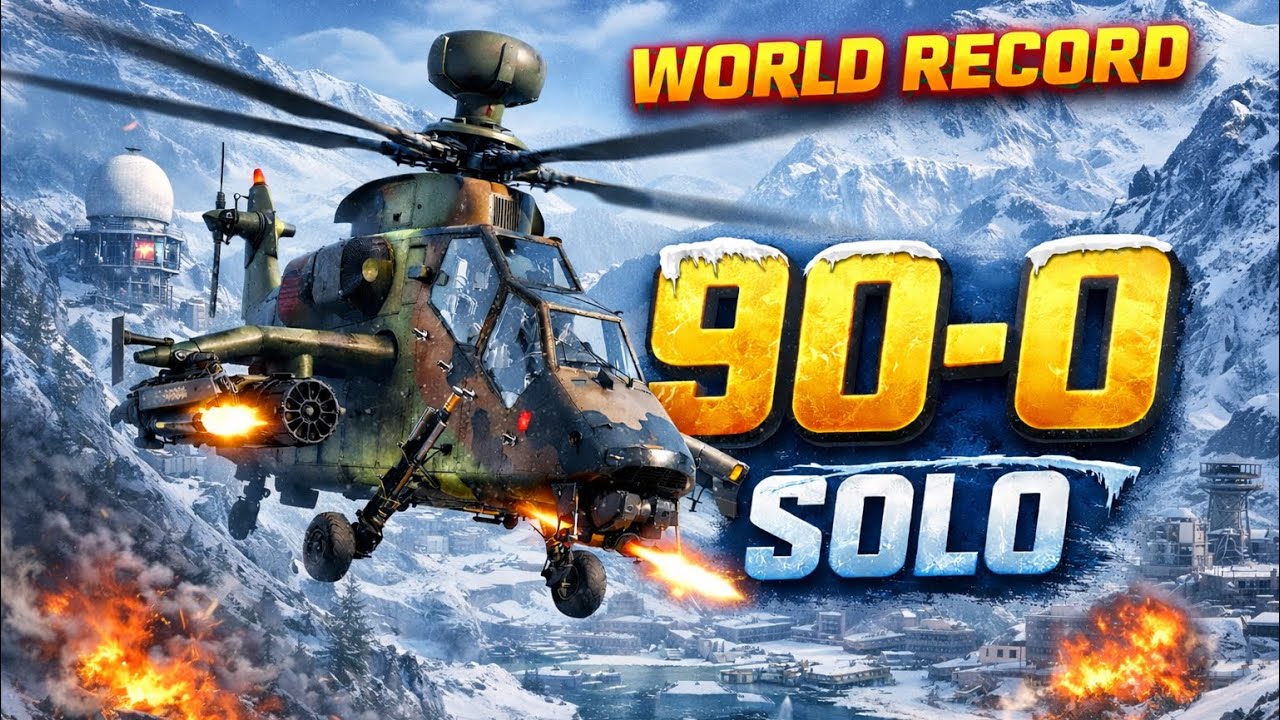 Battlefield 6 *SOLO* Attack Heli 90‑0 | WORLD RECORD | Liberation Peak Gameplay