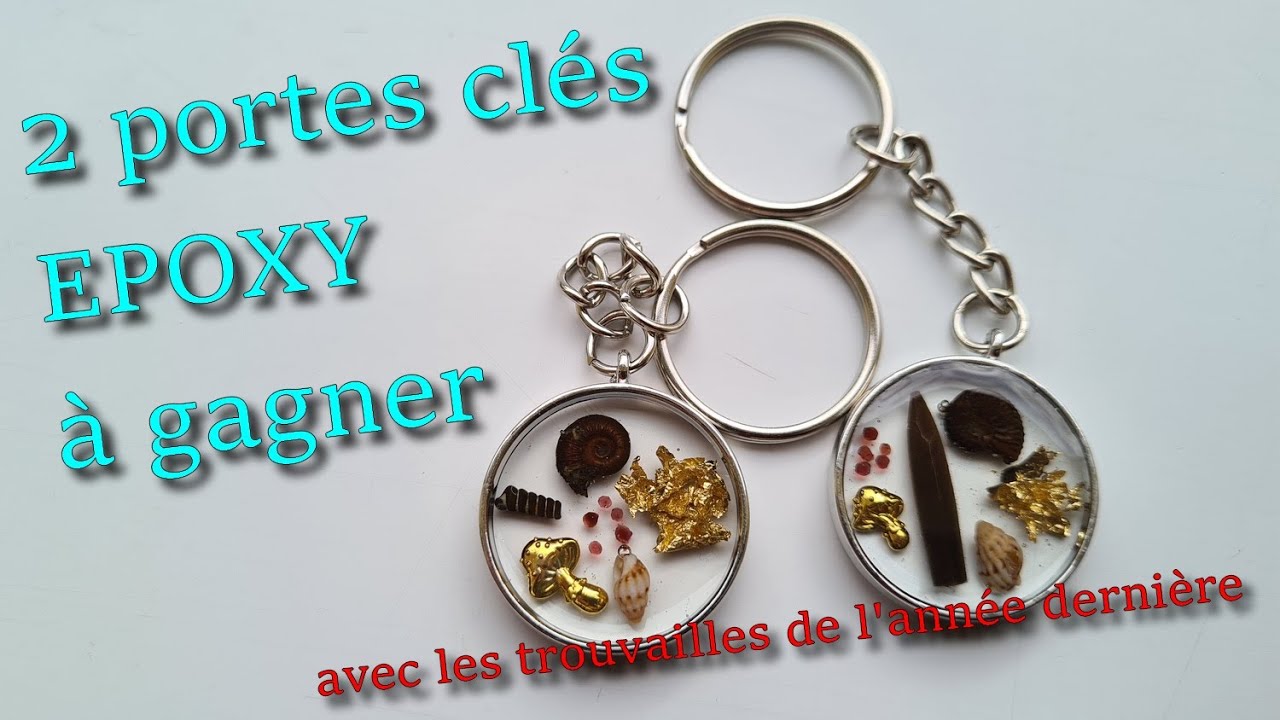 Je vous fais gagner 2 portes clés en résine EPOXY
