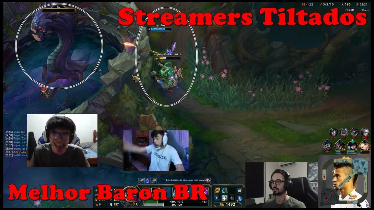 MELHOR BARON BR E RACISTA BANIDO, STREAMERS TILTADOS - STREAM CLIPS #2