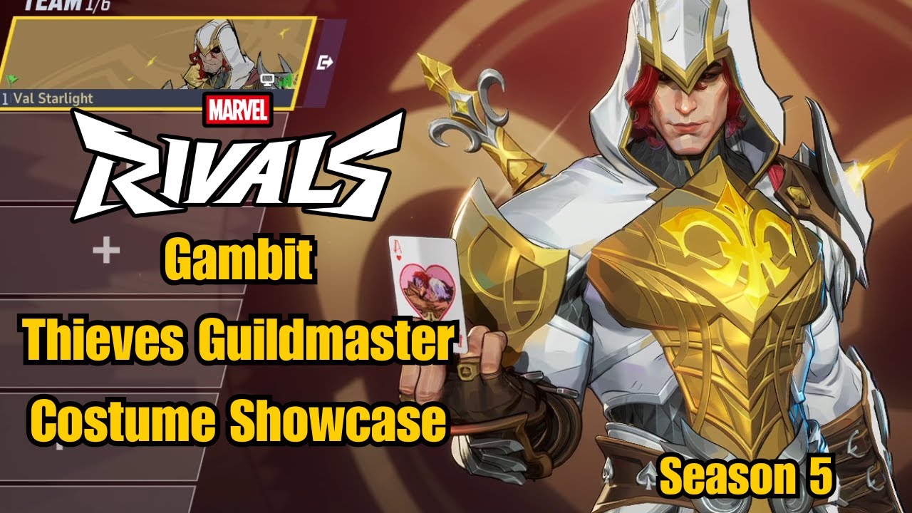 Gambit | Thieves Guildmaster Costume Showcase | Marvel Rivals Gameplay Season 5 Early Access