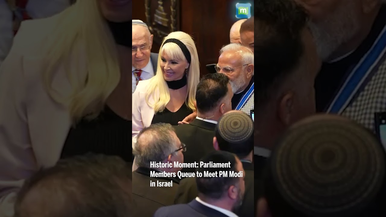 After the Applause… MPs Line Up to Meet PM Modi After Historic Speech at the Knesset