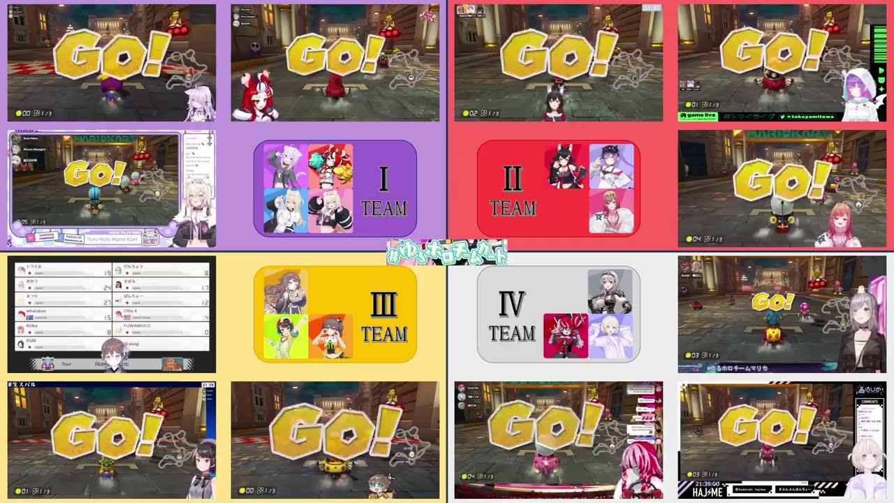 【#ゆるホロチームカート】ゆるホロマリカ！  マリカ 8 （まつり・スバル・おかゆ・ミオ・ノエル・トワ・莉々華・はじめ・ハコス・アーニャ・オリー・フワワ・モココ）2023年12月12 日切り抜き⑤