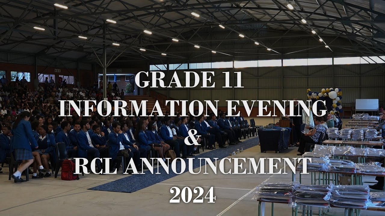 Roosevelt High Grade 11 Information Evening and RCL Announcement 2024