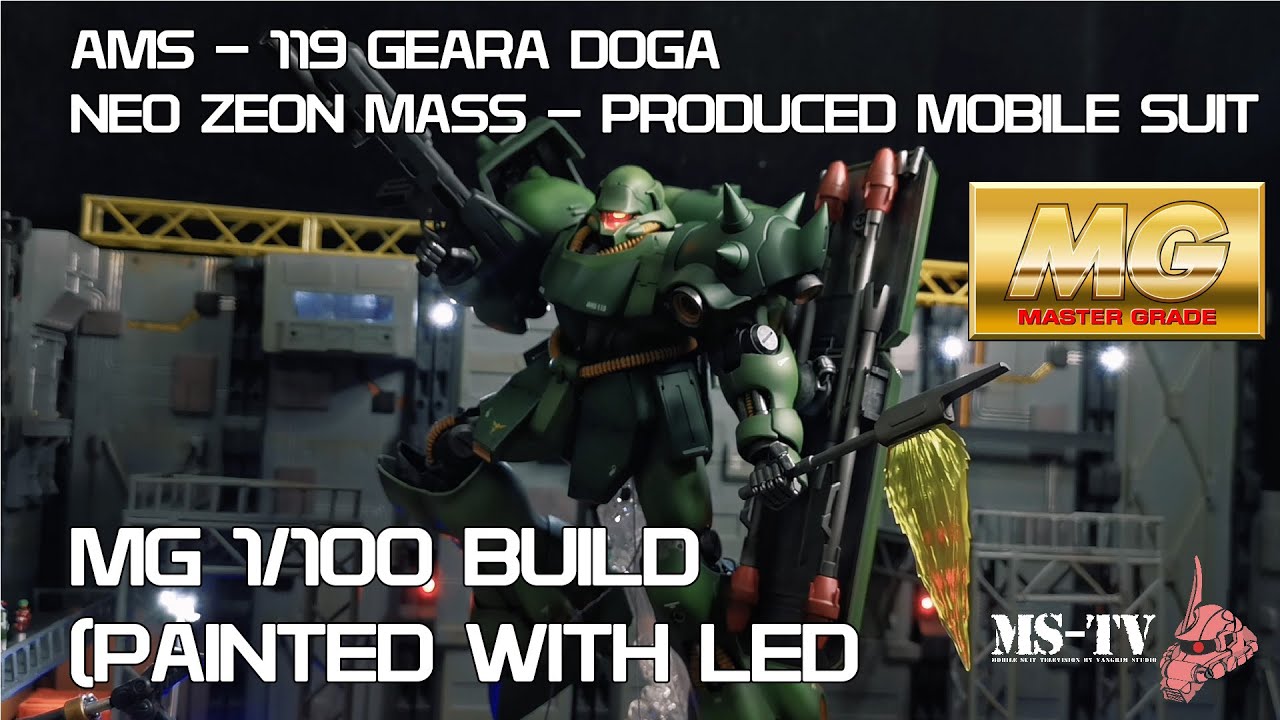 MG 1/100 AMS - 119 GEARA DOGA BUILD | ガンプラ全塗装 | CUSTOM BUILD GUNPLA | 기라 도가 | EP. 0011