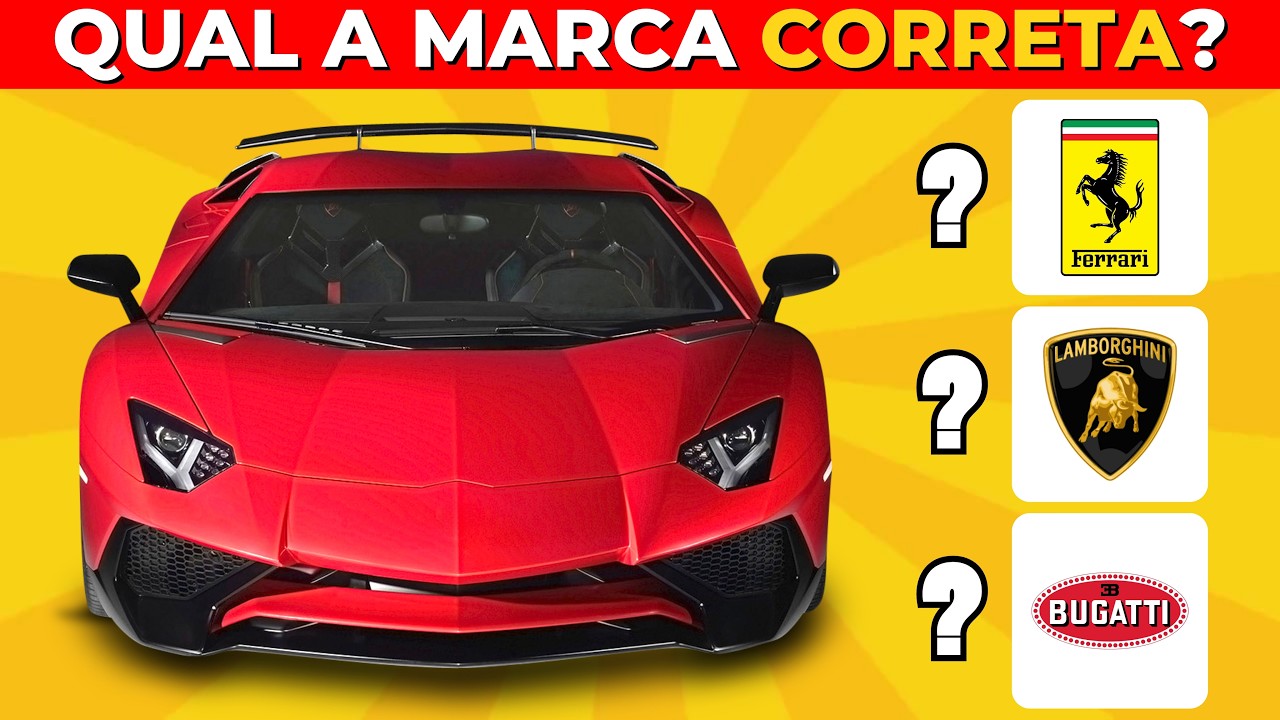 Adivinhe a Marca pelo Carro 🚗 | Quiz de Carros | Detona Quiz