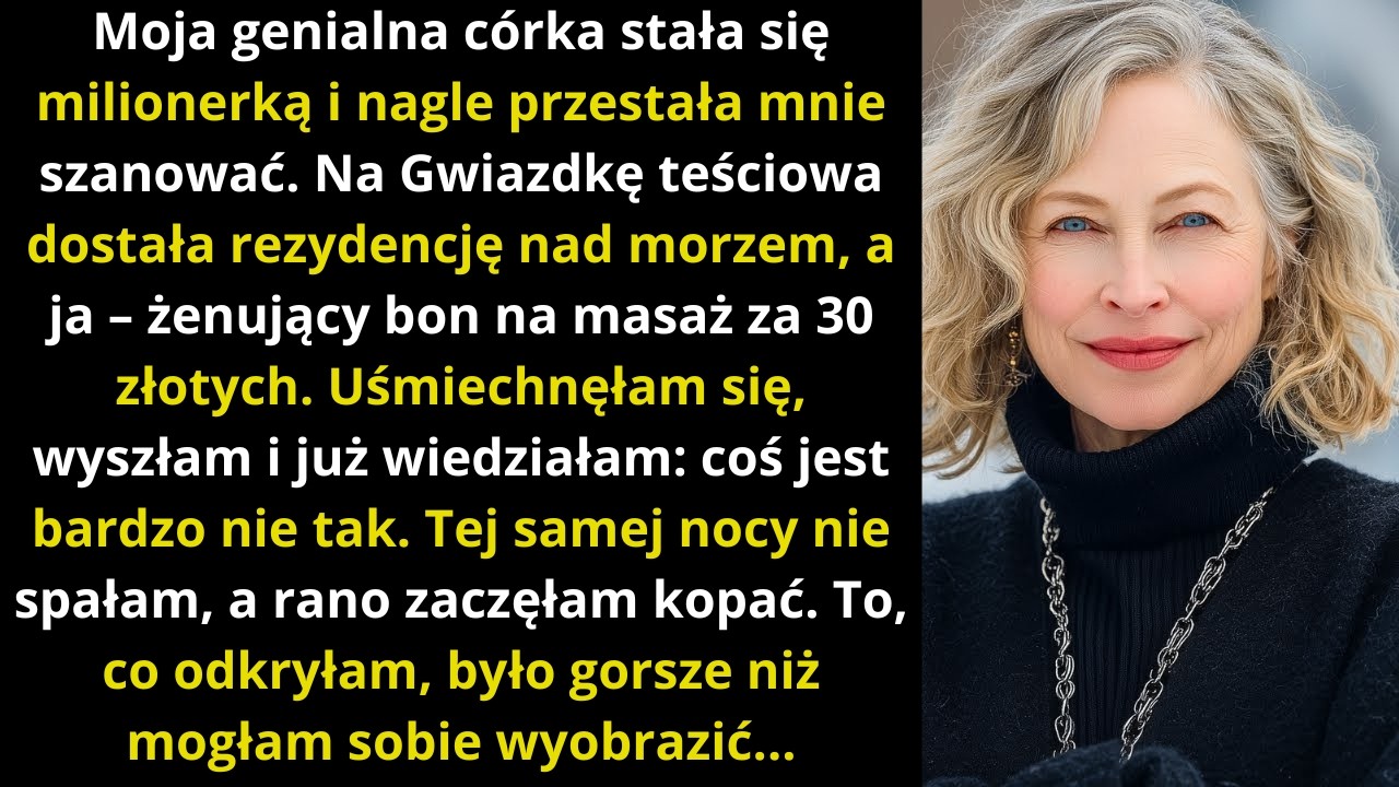 „Dała teściowej 12 milionów na GWIAZDKĘ… a mnie bon za 30 zł  Następnego dnia zostawiłam na progu te
