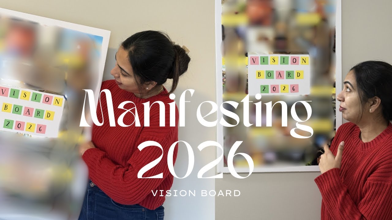 My First Vision Board 2026 ✨ Turning My Dreams Into Reality in 2026