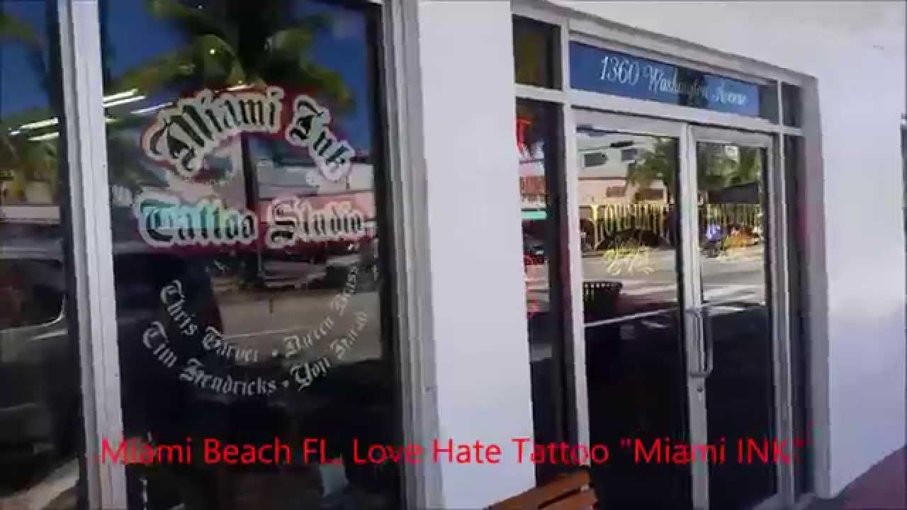 miami ink, love hate tattoo miami beach - ami james