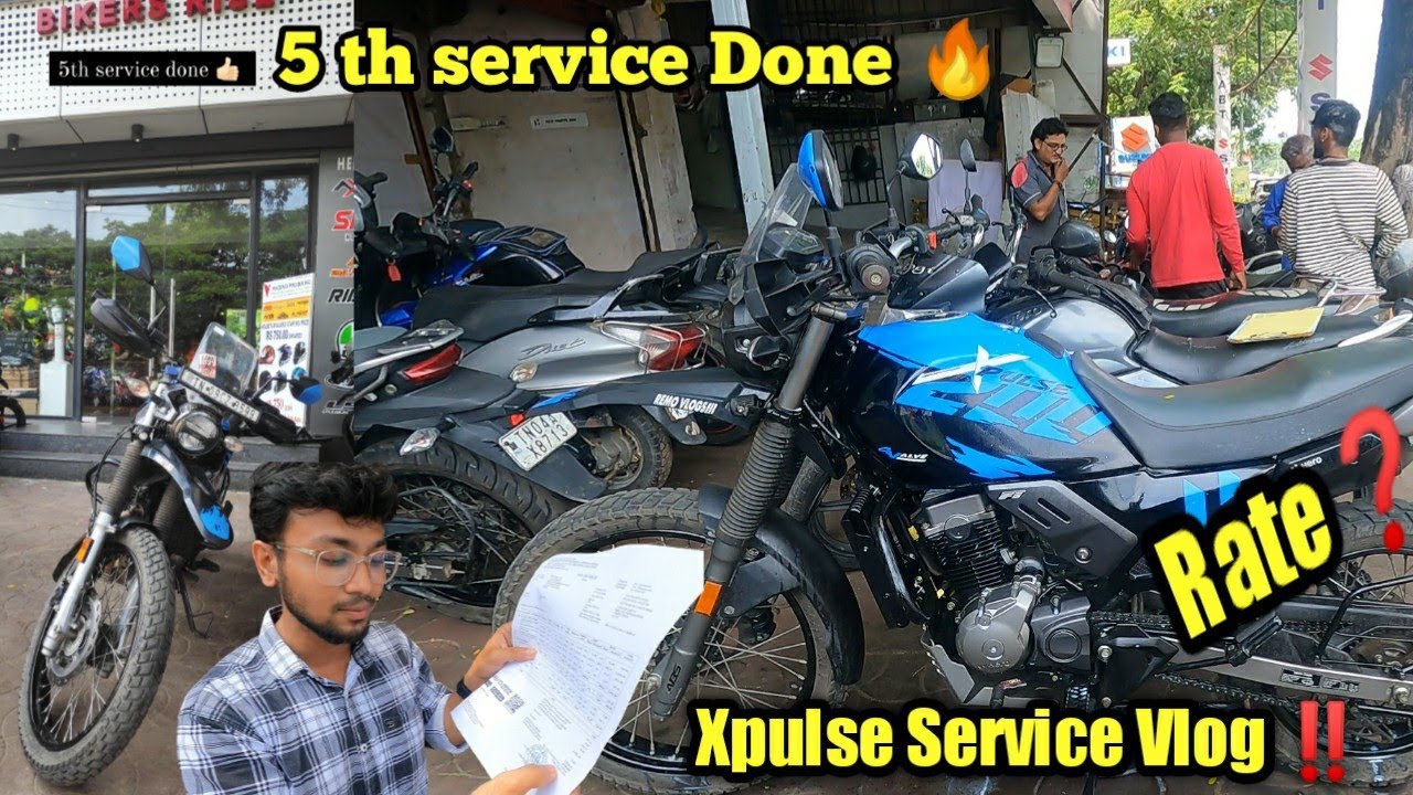 Xpulse 200 4v 5th free service Done 🔥 | Unexpected Shocking Price **** rs ‼️ | Remo vlogs #motovlog