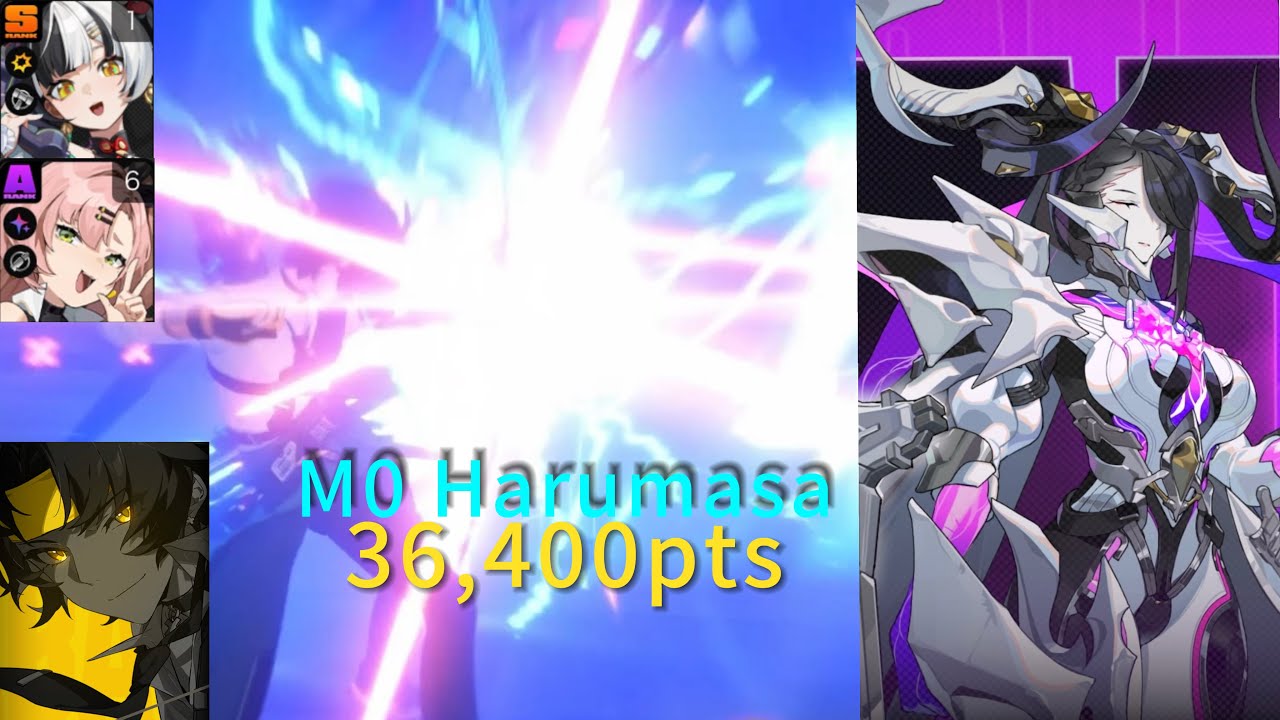 【ゼンゼロ】危局強襲戦 原初の悪夢 無凸悠真 36400pt ZZZ Deadly Assault Primordial Nightmare M0 Harumasa 36.4k