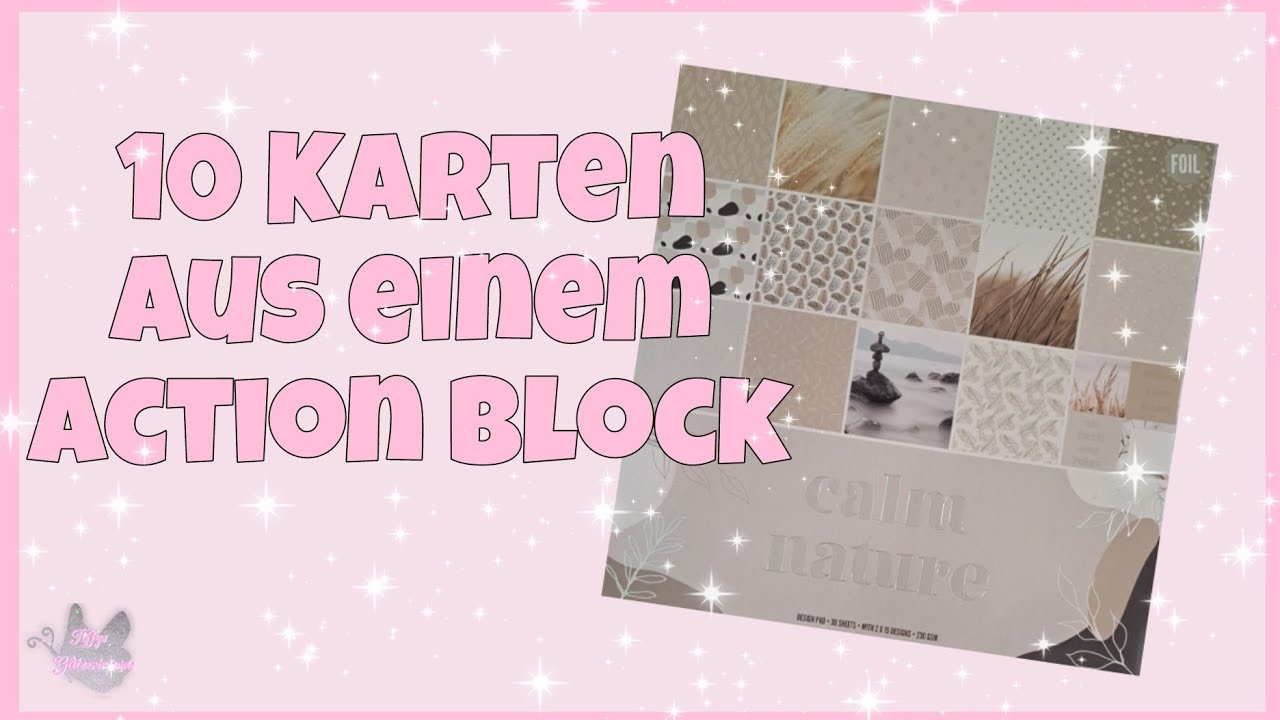 💕 10 Karten aus einem Action Block 💕 Calm Nature