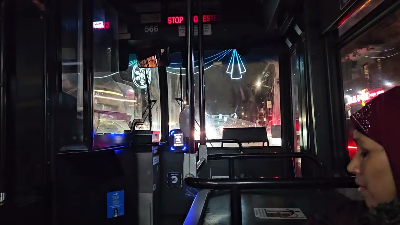 2011-2013 New Flyer C40LF CNG Bus #566 on The Downtown Brooklyn Bound B103Limited Bus