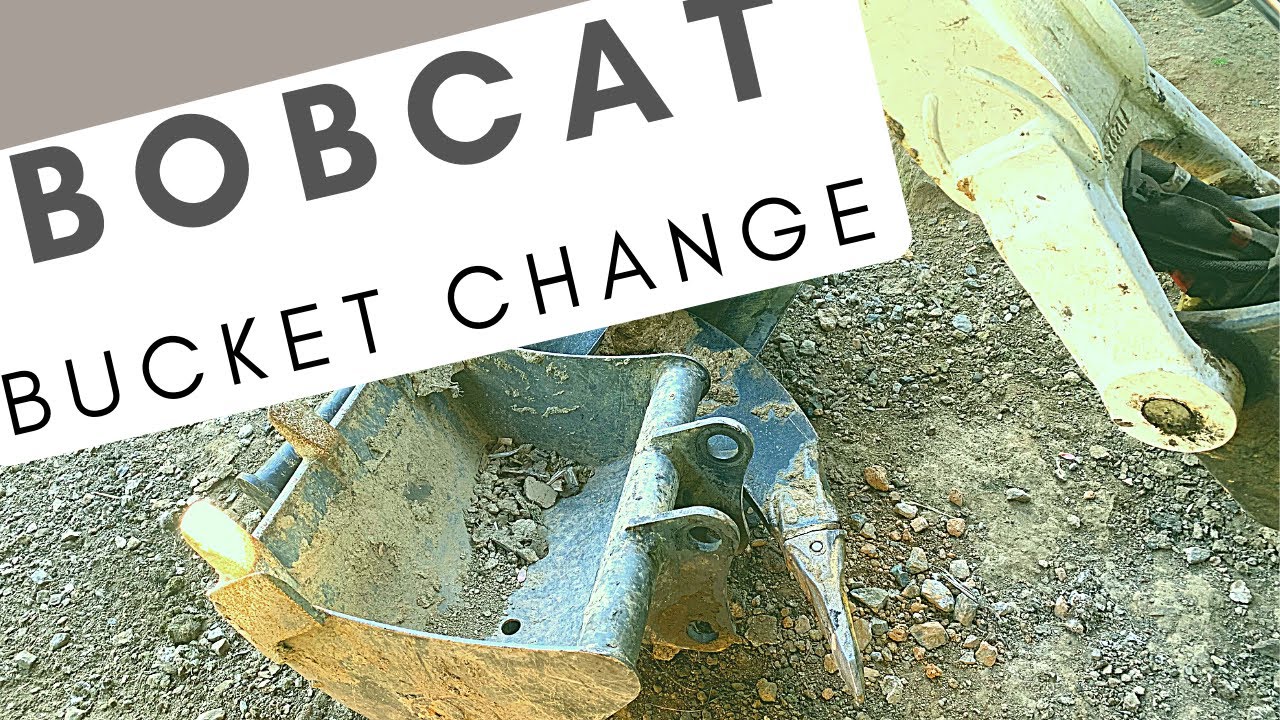 Changing the bucket on a Bobcat E10 Mini Excavator