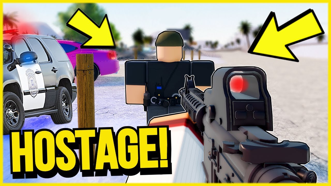 SWAT TEAM SNIPED ME.. for taking a HOSTAGE! | DOJ:RP Sandy Shores (Roblox)
