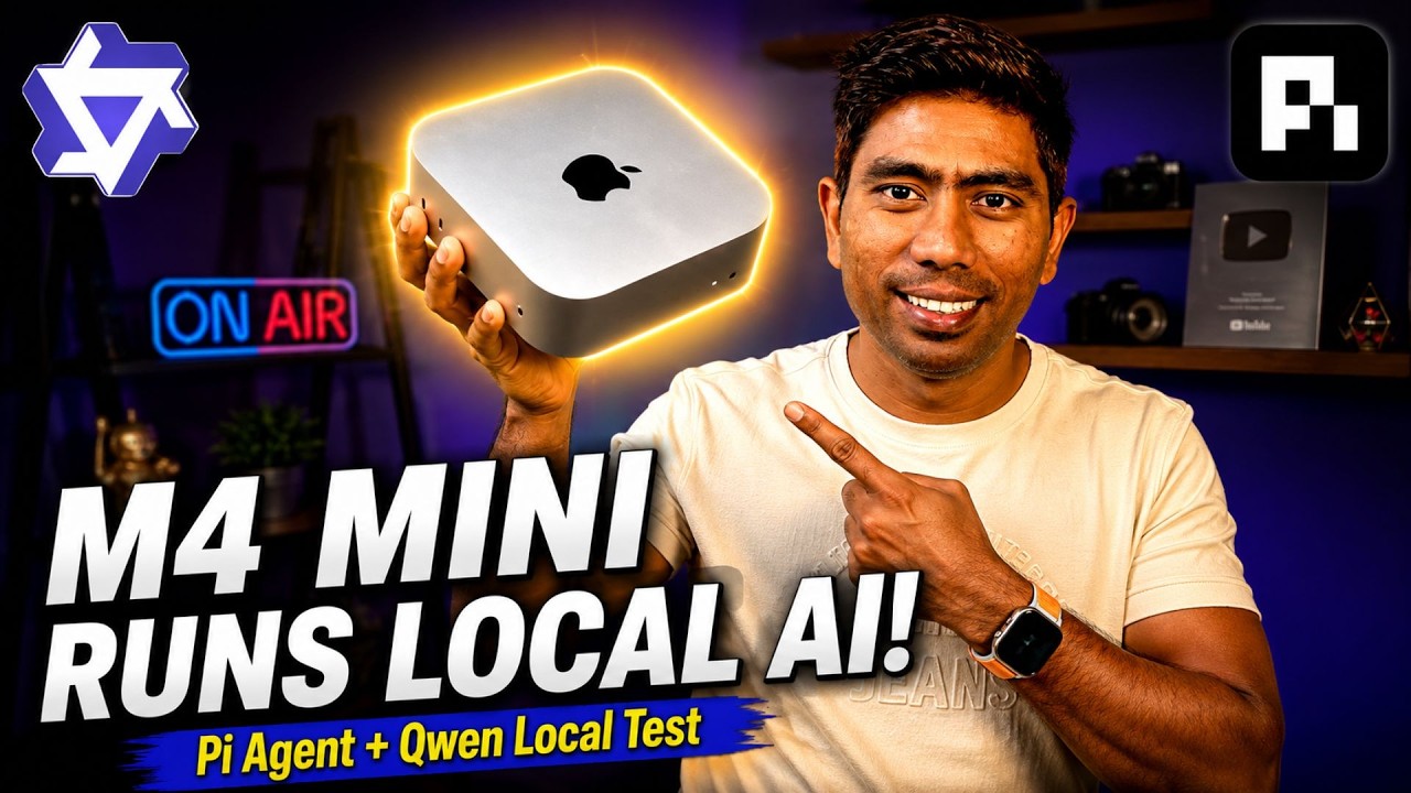 Mac Mini M4 на 16 ГБ: быстрый запуск локальных LLM и ИИ-агента Pi для программирования
