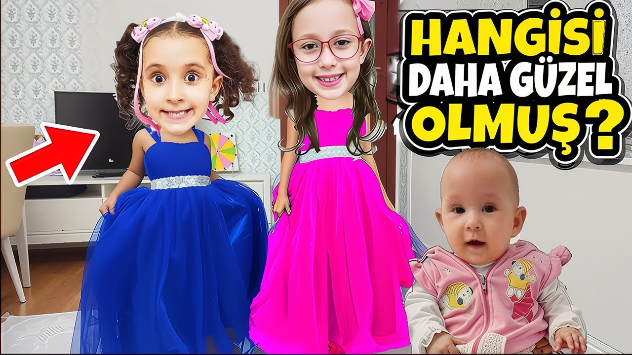 BANU ALYAYA YENİ ELBİSE ALDIM !! BAHAR BANU ALYAYI KISKANDI AĞLADI !!